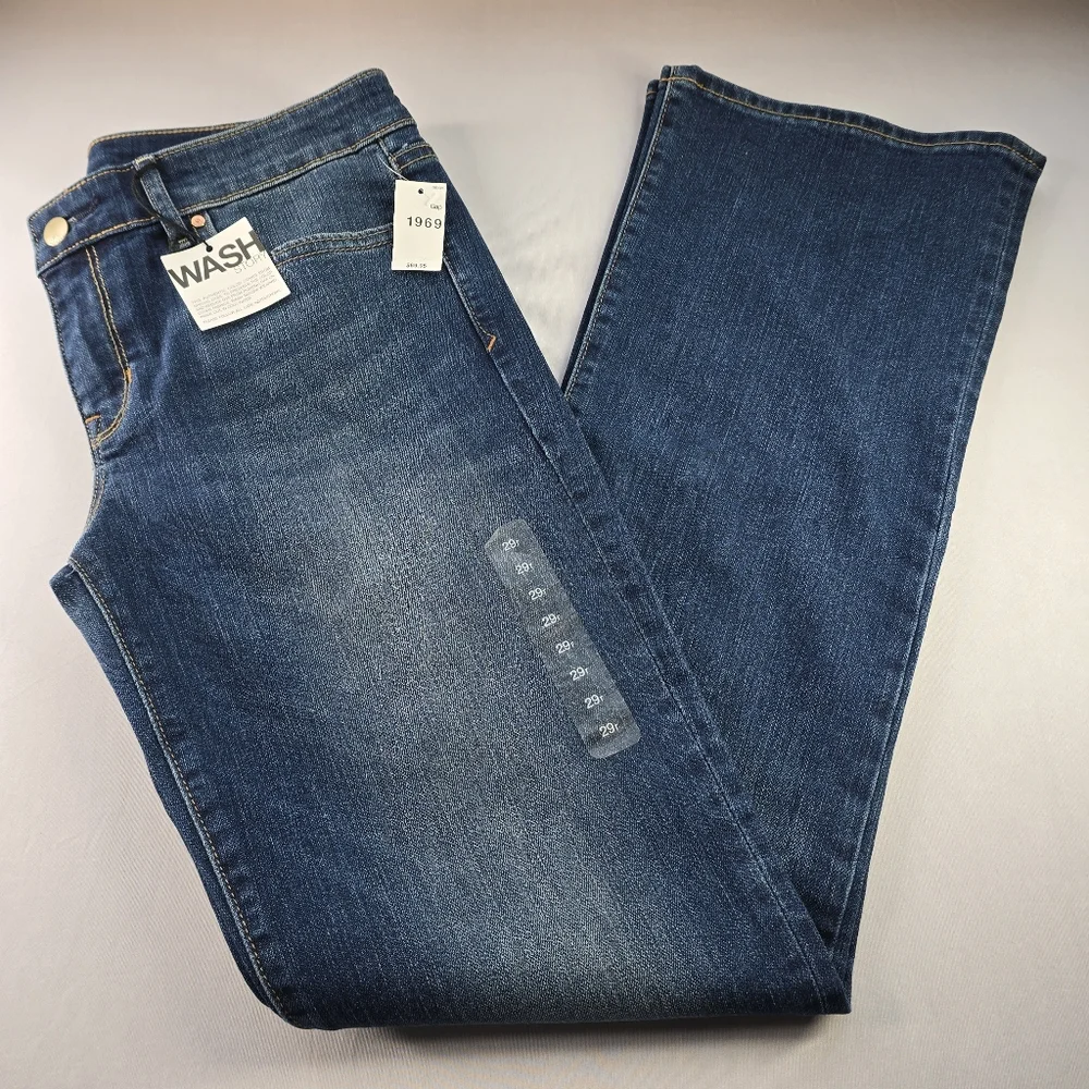 Gap 1969 Sexy Boot Jeans Medium Rinse Womens Size 29 NWT - Picture 3 of 12